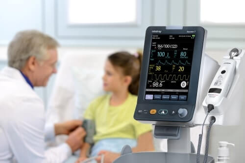 vital signs assessment with monitor