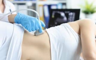 liver ultrasound in use